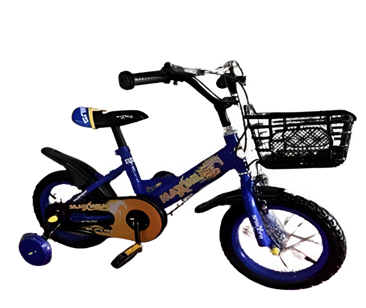 Bici 12 Bmx Niño 1V Maximus Con Guardafango/Canasta Azul Armable