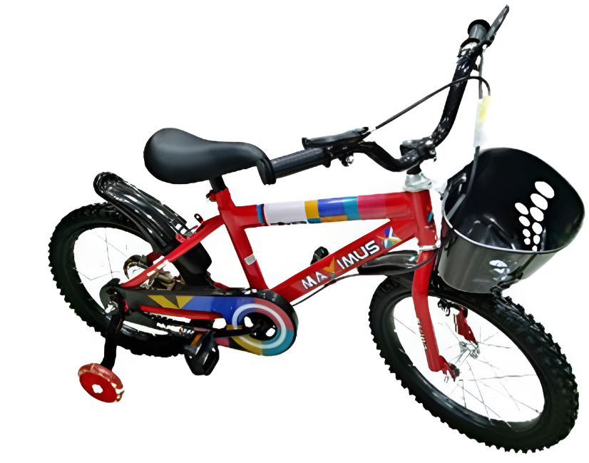 Bicicleta 16 Bmx Para Niño 1V Maximus Con Guardafango/Canasta Rojo Armable