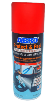 Pintura Spray Goma 11-Oz Abro Pr-555 Rojo