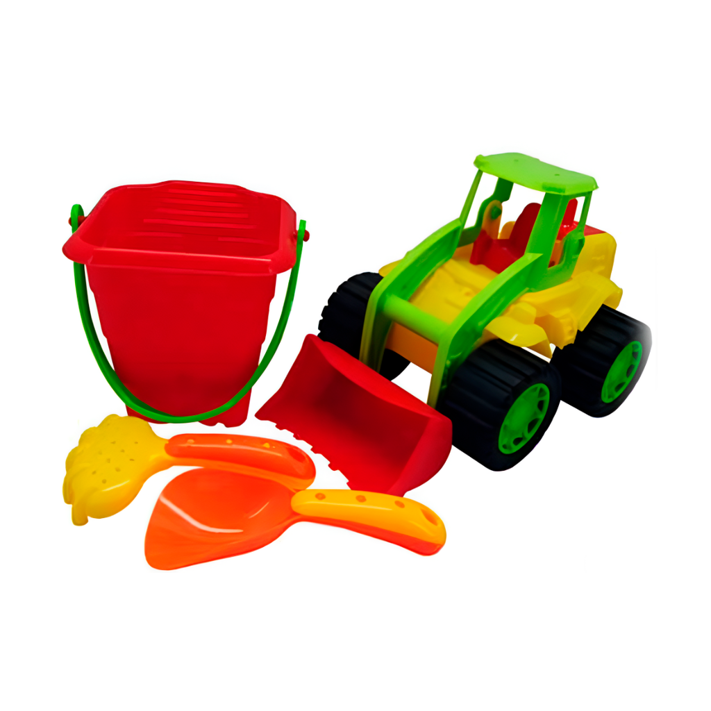 Juguete Para  Playa 4Pc Con Tractor Jq71411A/930C