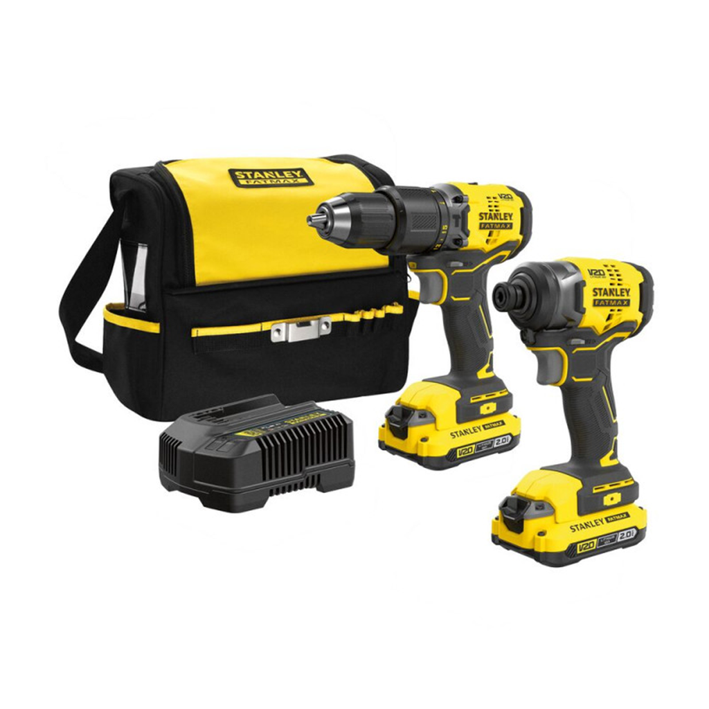 Combo taladro+pistola de impacto 20v stanley