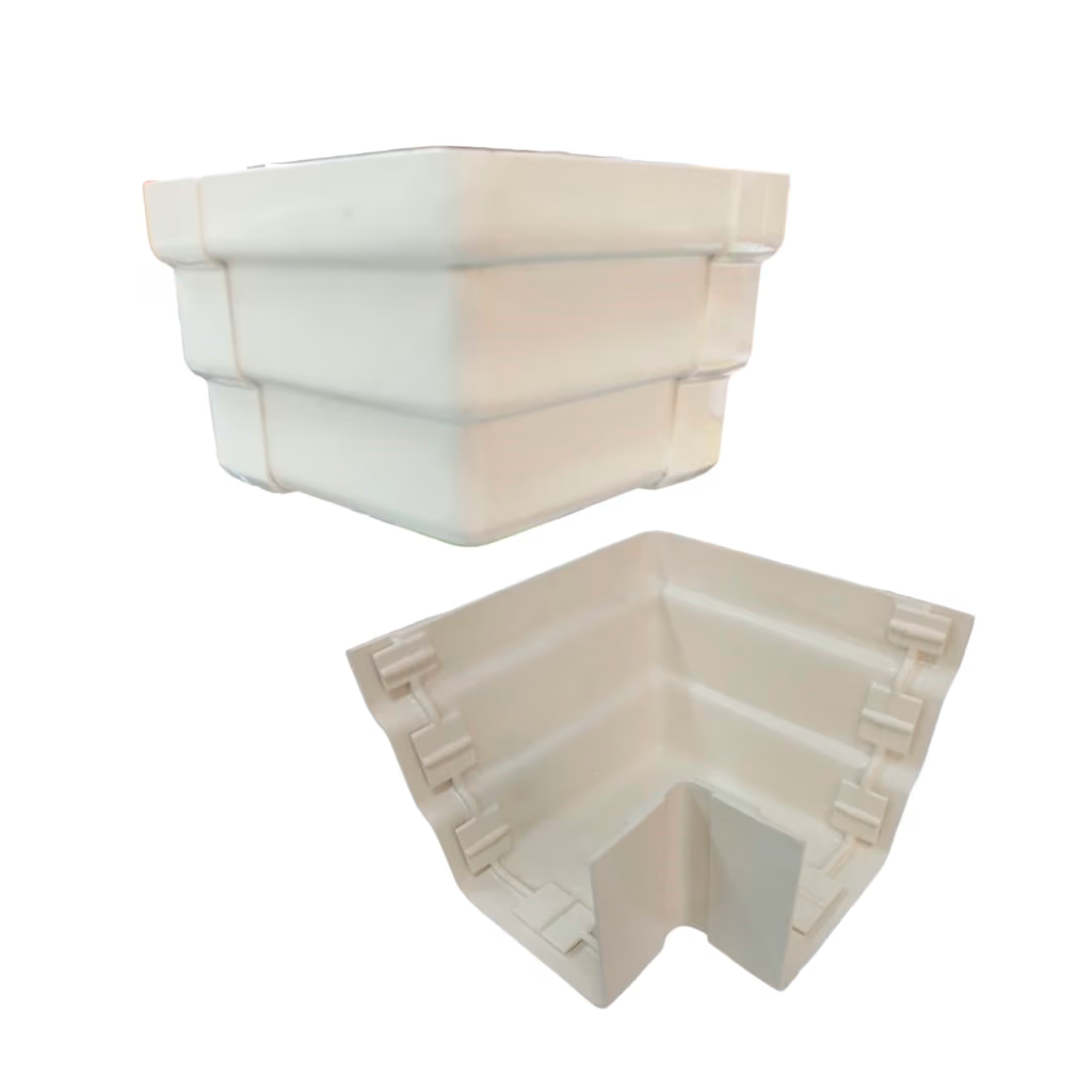 Esquina exterior pvc para canal agua durman beige