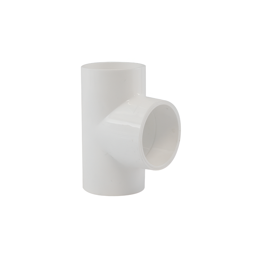 Tee pvc 1/2" con rosca de metal durman