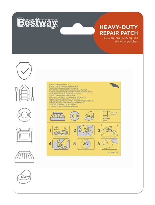 Parcho de reparación para piscina 10 piezas bestway 62068