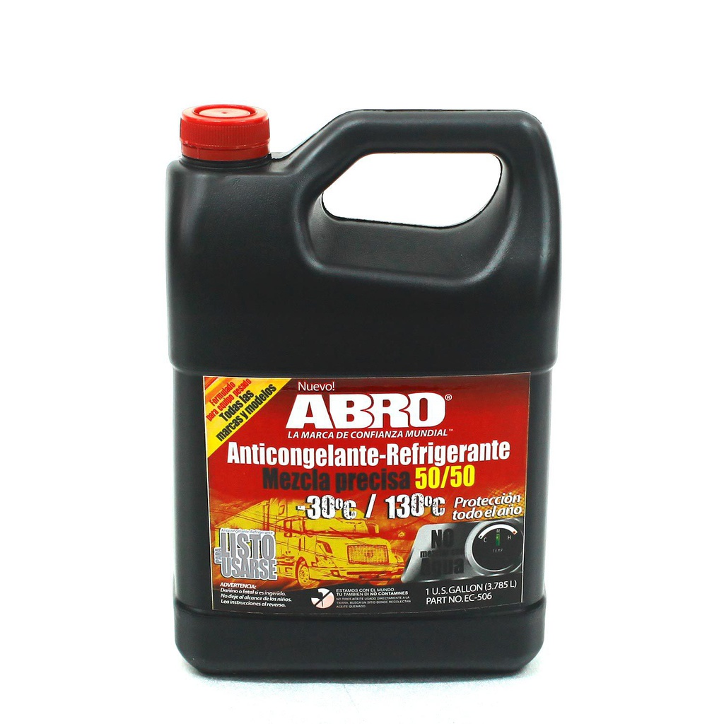 Coolant para radiador 1-gln abro 50/50 rojo