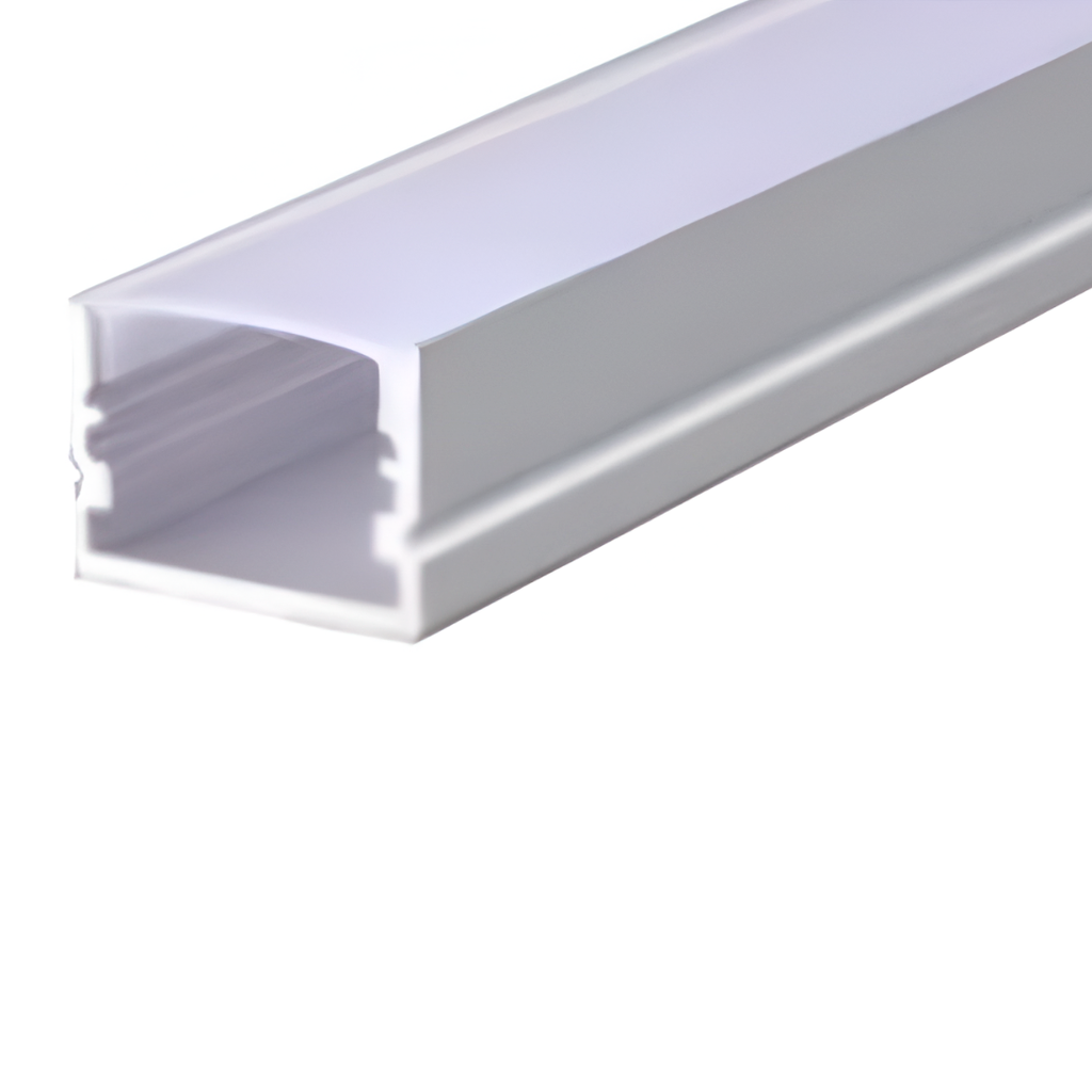 Canaleta plastica 20x15x3000mm para luz wpc