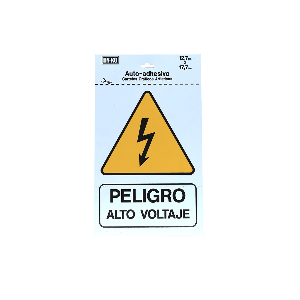 Rotulo autoadhesivo "peligro alto voltaje" 5