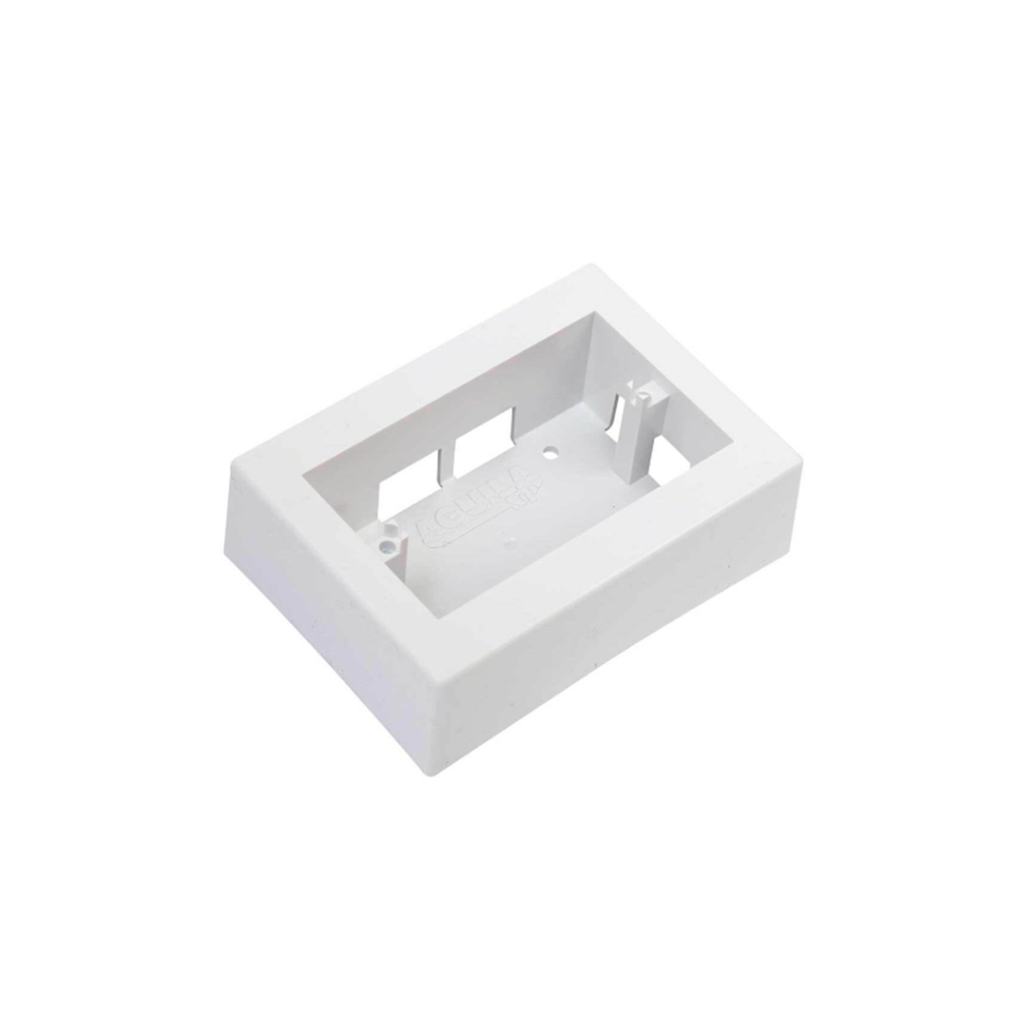 Caja rectangular para canaleta eagle 6010b blanco