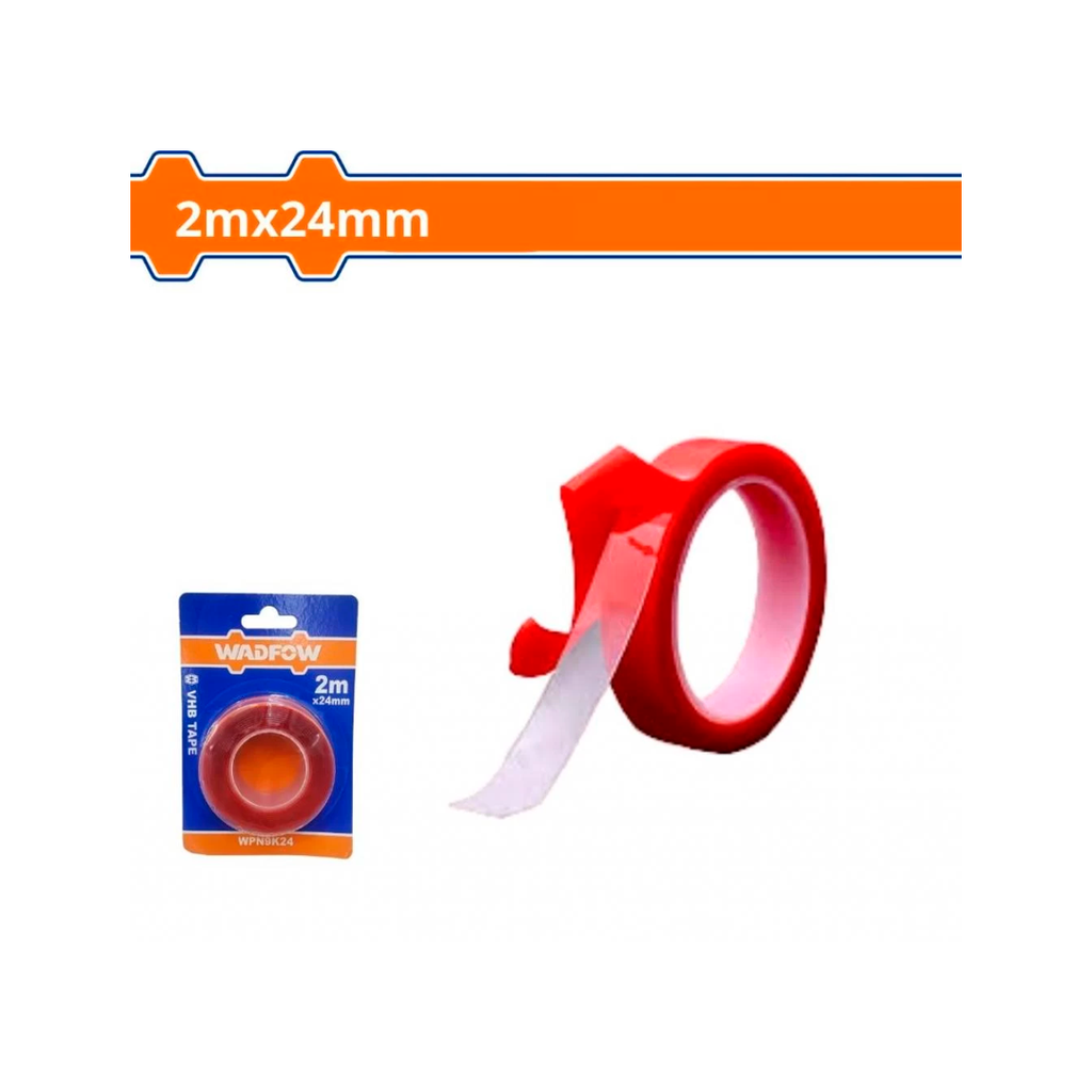 Tape doble cara 24mmx2m wadfow wpn9k24