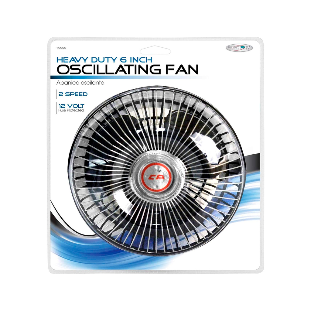 Ventilador de carro 6" 12v custom 40009