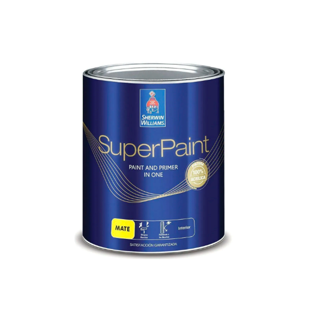 Base super paint latex interior 1-galon sherwin williams extra blanco