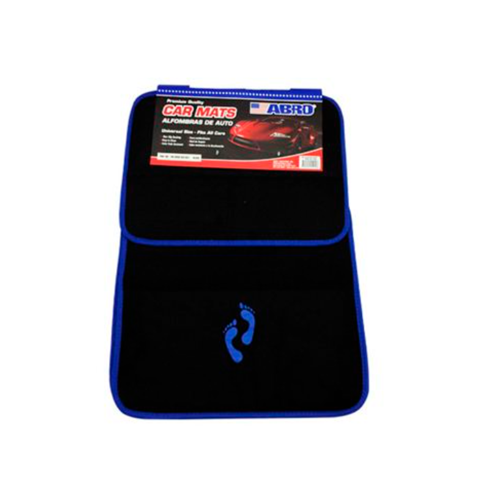 Alfombra de tela para carro 4 piezas abro cm8005 negra
