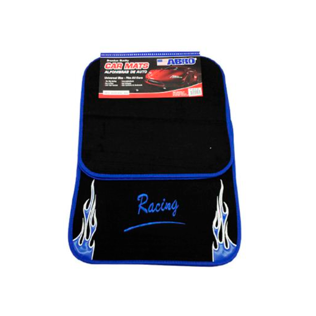 Alfombra de tela para carro 4 piezas abro cm8125 negra
