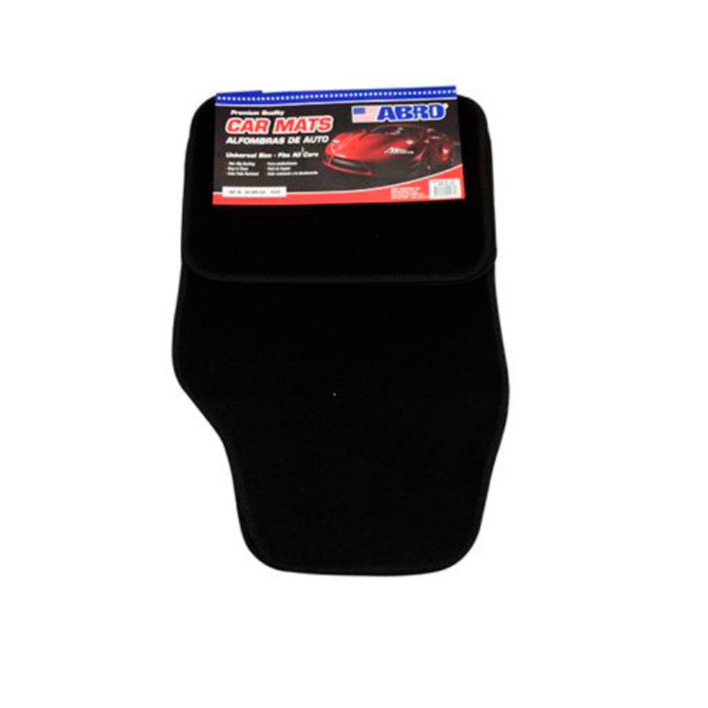 Alfombra de tela para carro 4 piezas abro cm8805 negra