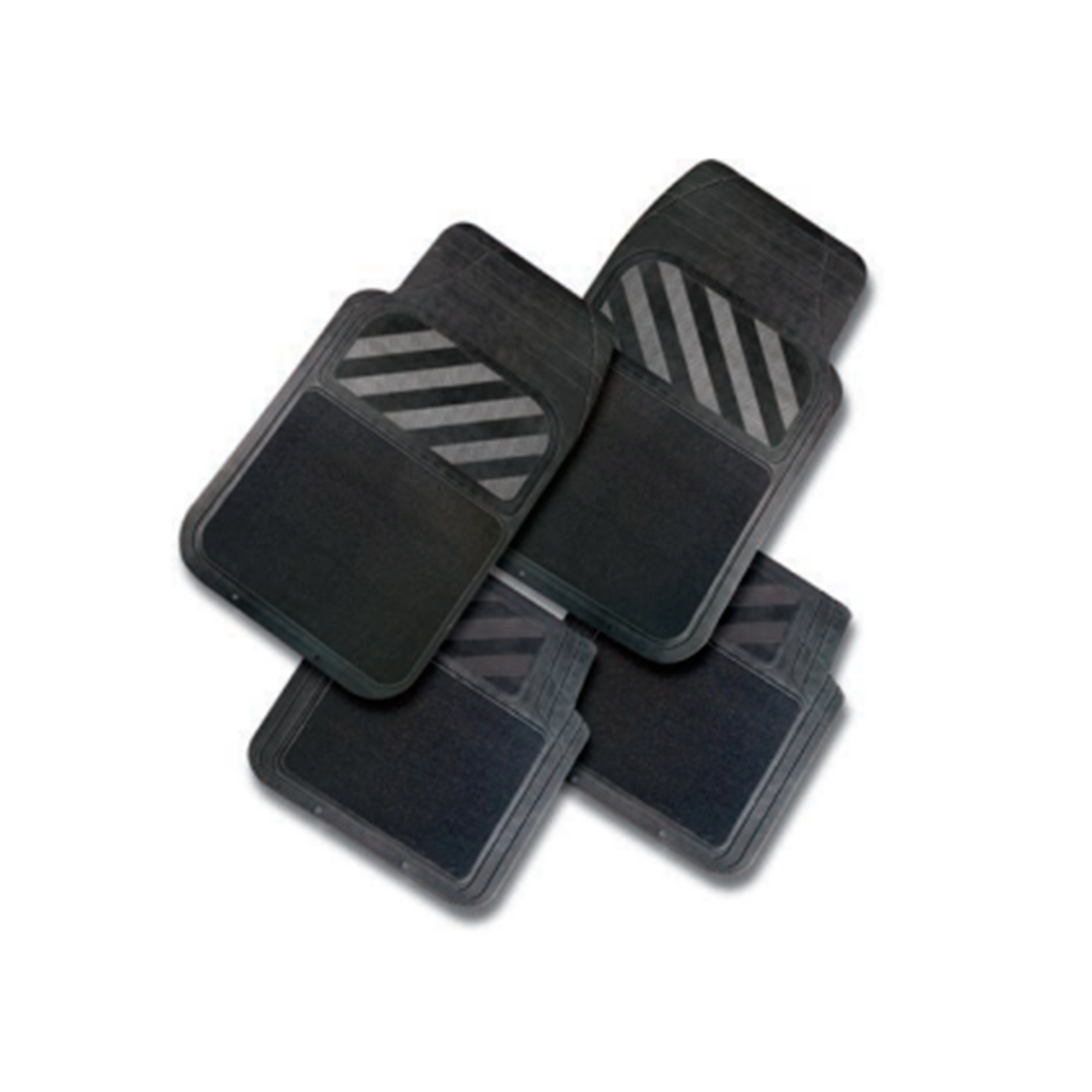 Alfombra de hule para carro 4 piezas abro cm2006 negra