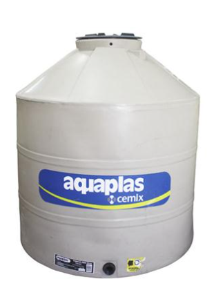 TANQUE PARA AGUA TRICAPA CON ACCESORIOS 2500 LITROS AQUAPLAS GRIS