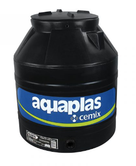 TANQUE PARA AGUA BICAPA 1100 LITROS AQUAPLAS NEGRO