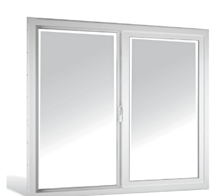 Ventana corrediza lisa upvc 1.2 x 1.2 metros vento blanco