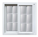 Ventana corrediza cuadriculada upvc 1.8 x 1.2 metros vento blanco