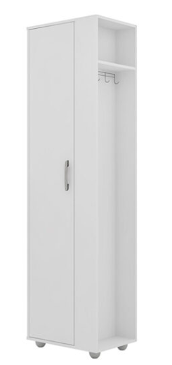 Armario mdf multiuso 191x54x38 poliman c29050 blanco