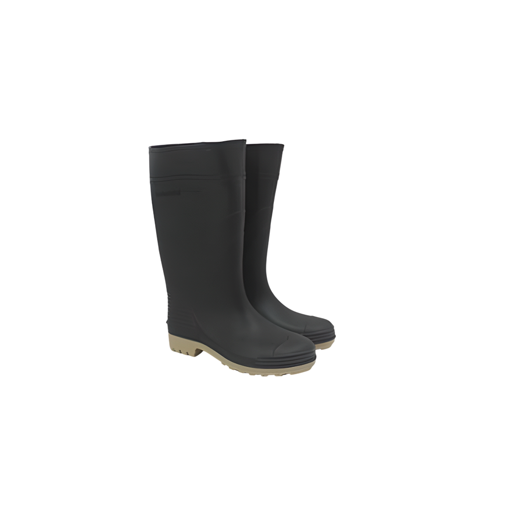 Bota hule #37-4 s/forro 7 gatos negro
