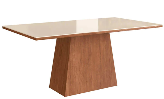 Mesa mdf comedor 160x90x78cm canela