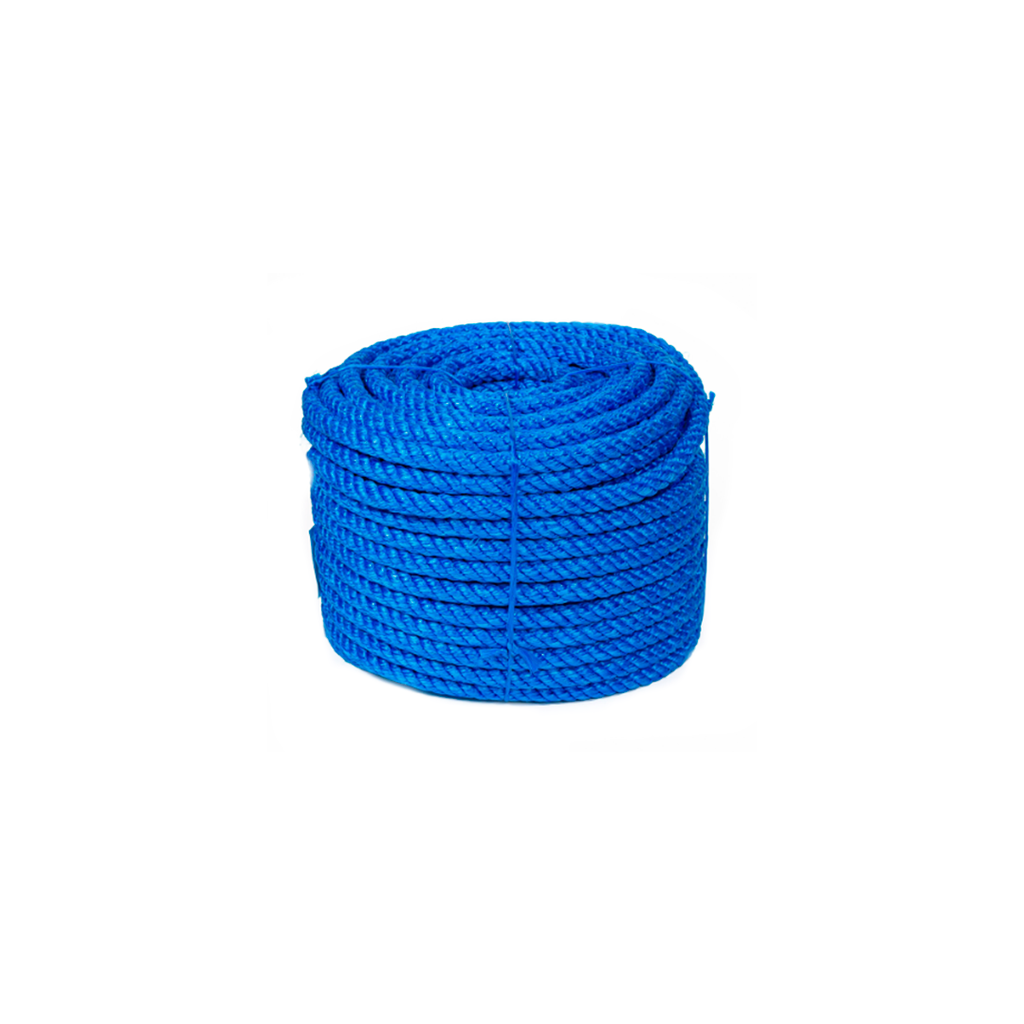 Lazo pp monof 10mmx100ft 3-hilos azul
