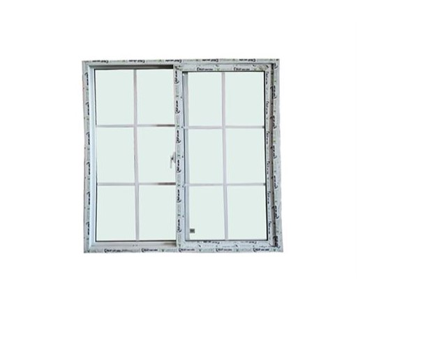 Ventana corrediza cuadriculada upvc 1 x 1.2 metros vento s58 blanco