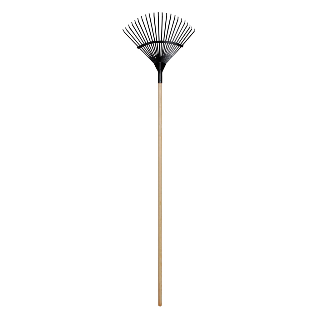 Escobilla jardin 22t metal con palo vikingo 00006