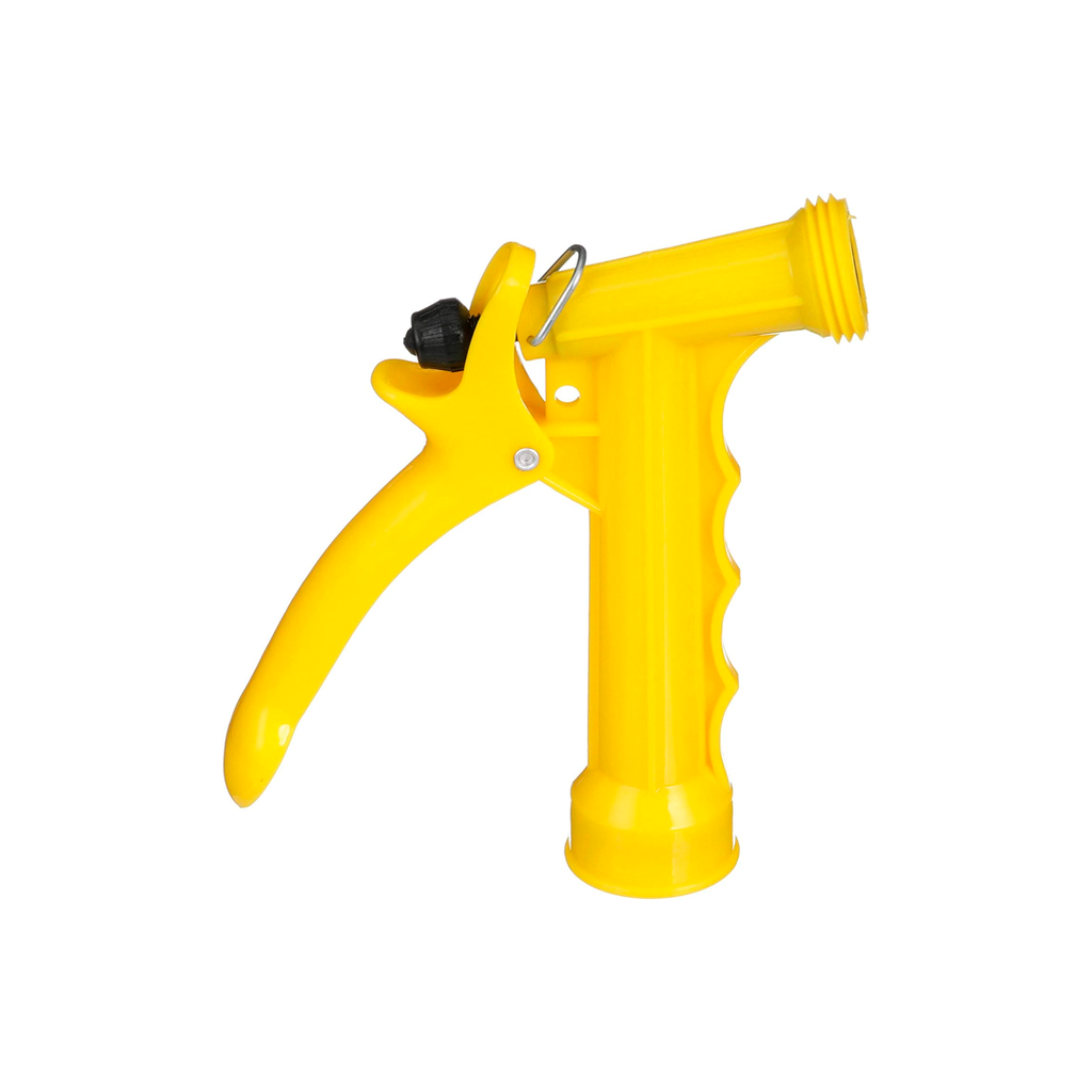 Piton para manguera tipo pistola plastica 4.1/2" amarillo
