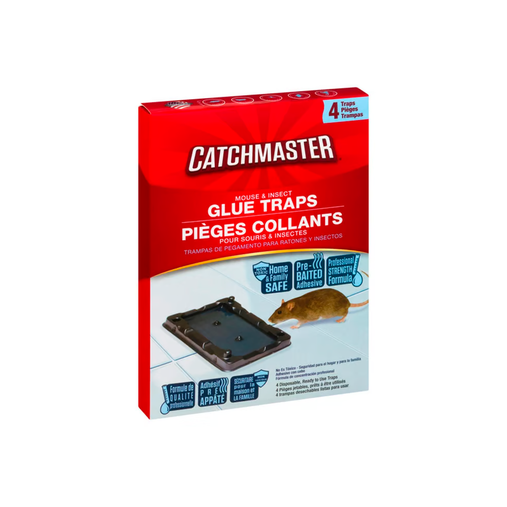 Trampa para raton pegamento 4pc 104-12f