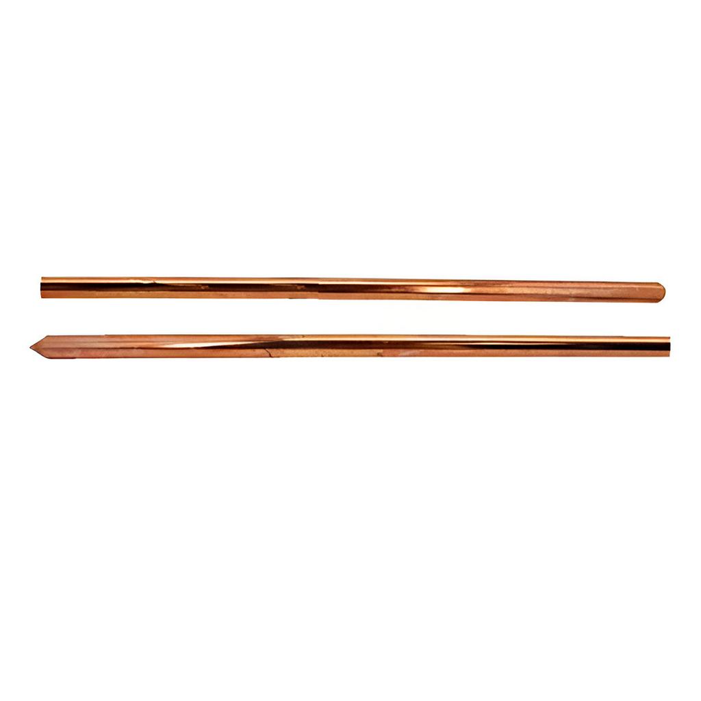 Varilla cobre para polo tierra 3/8"x4' sin abrazadera