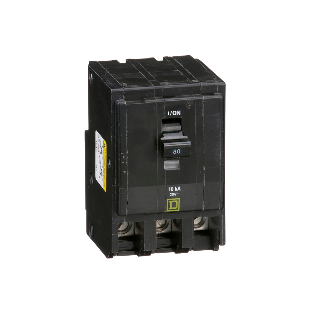 Breaker tripolar 80amp square d qo380