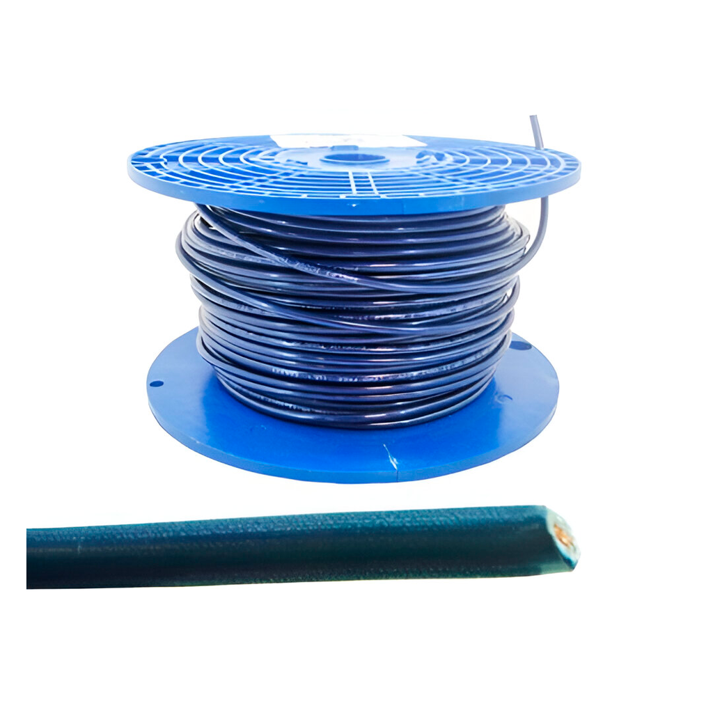 Cable electricidad 8 awg 7h thhn azul 328' phelp
