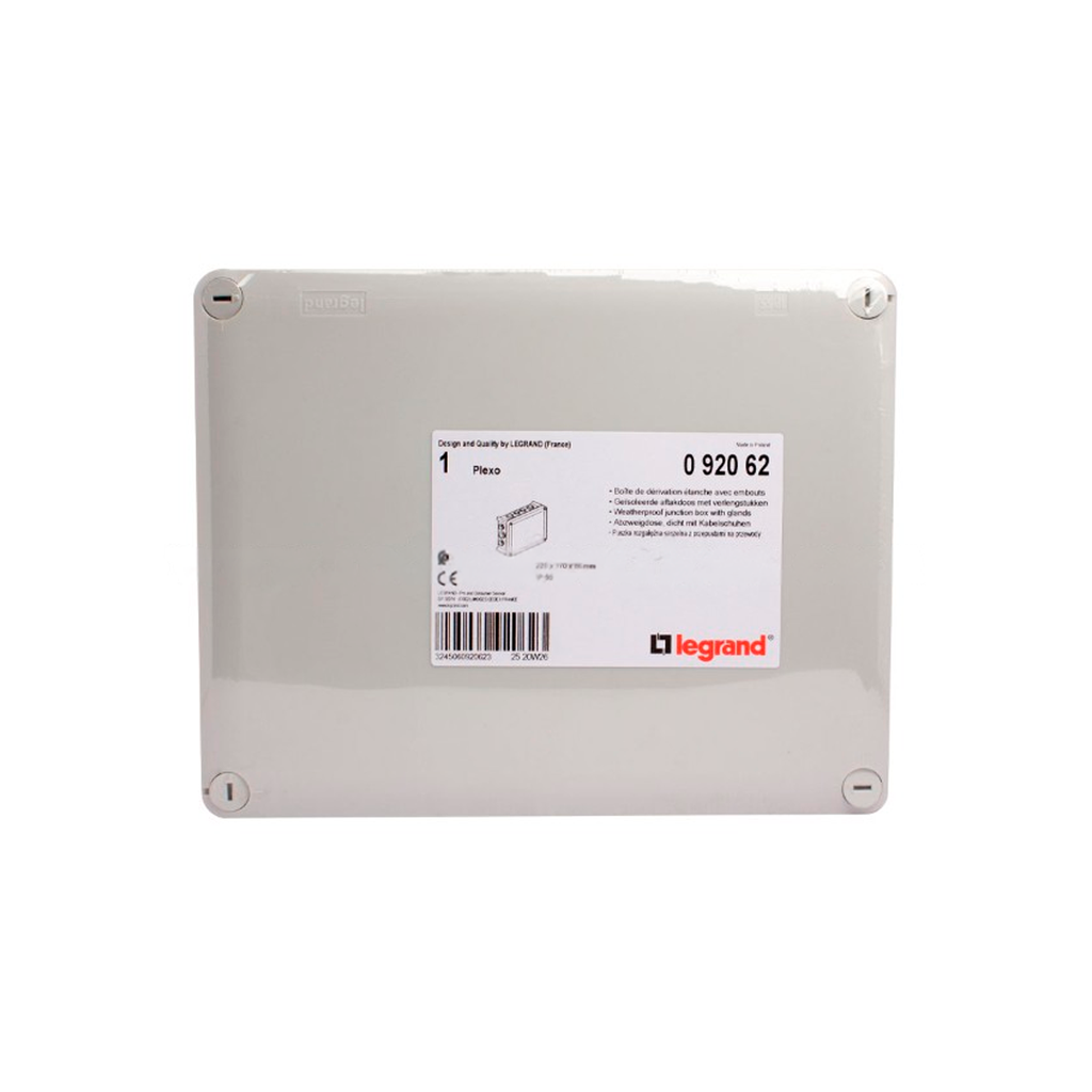 Caja electrica plastica registro 220x170x86mm legr