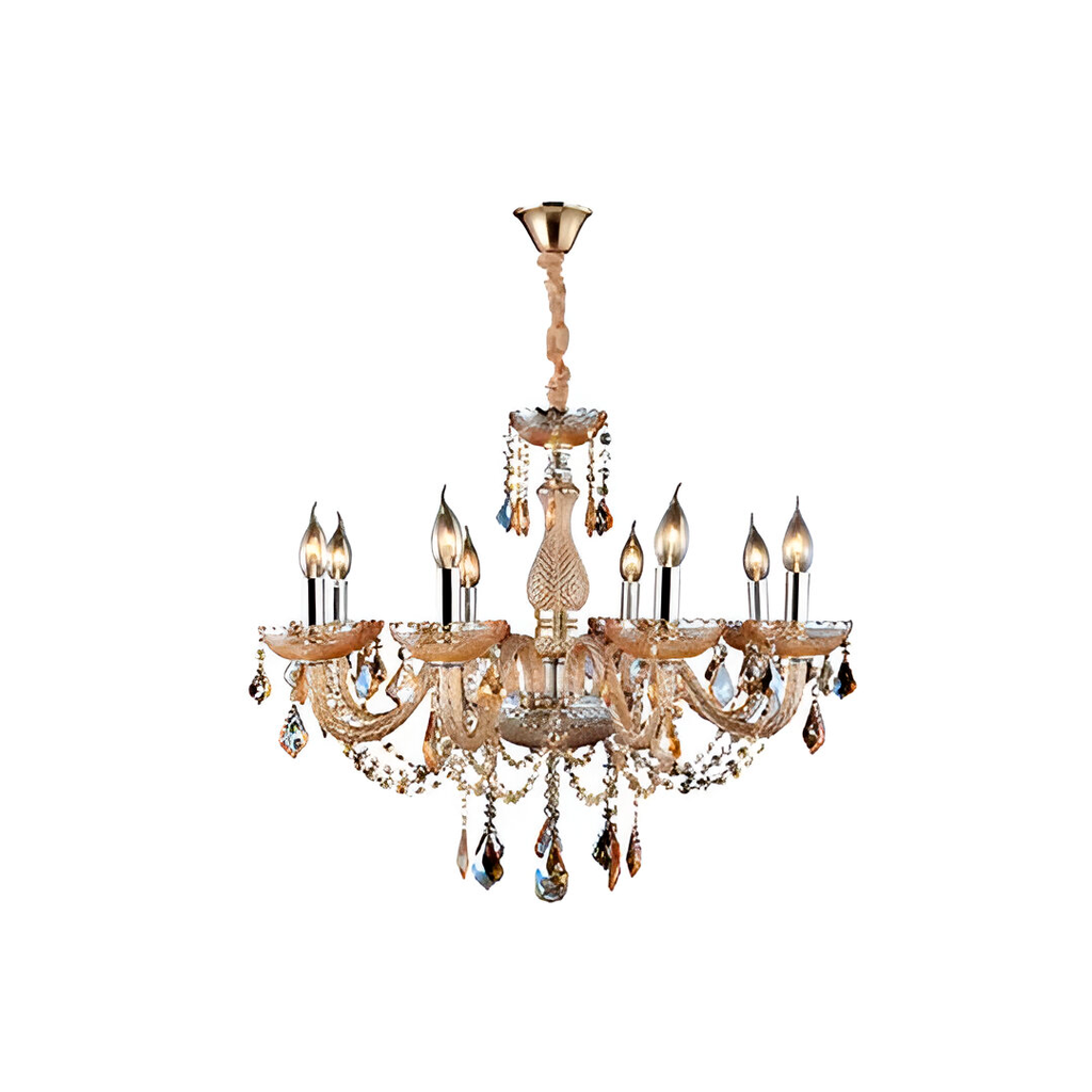 Lampara colgar cristal 8l e14 40w t21007