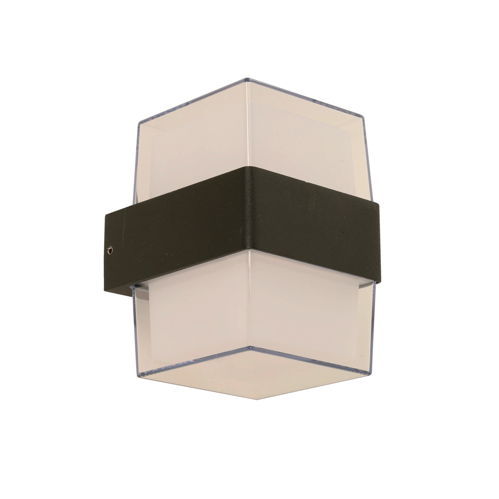 Lampara pared exterior led 1l 8w 23616-2 negro