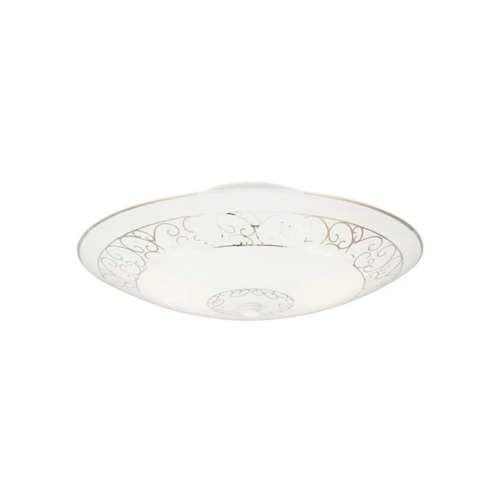 Lampara semi-techo 2l westinghouse 66206 blanca