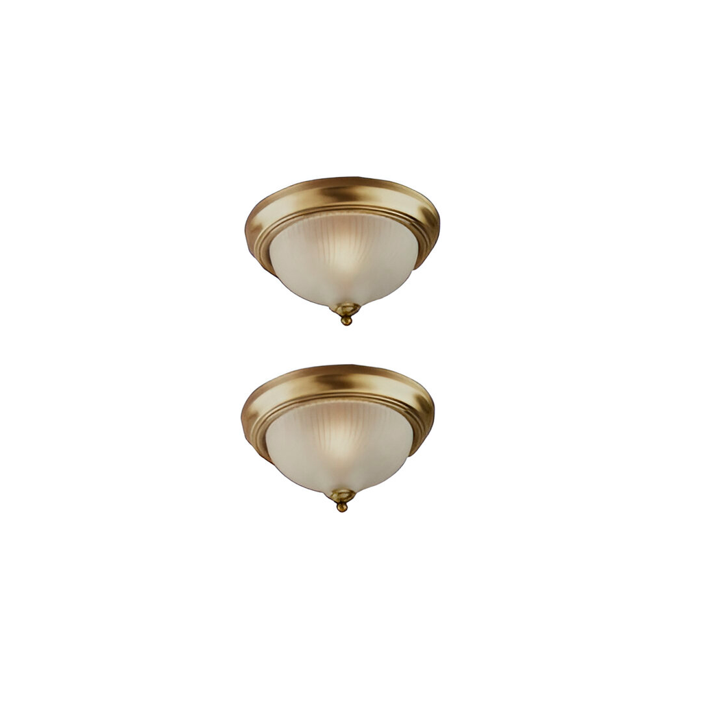 Lampara techo 1l westing 2p38122 bronce vidrio blanco