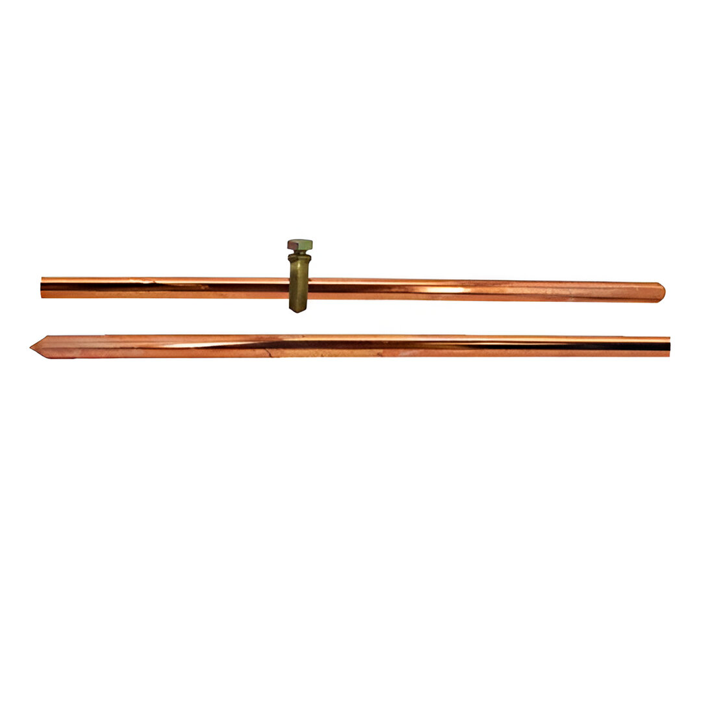 Varilla cobre para polo tierra 1/2"x5' sin abrazadera