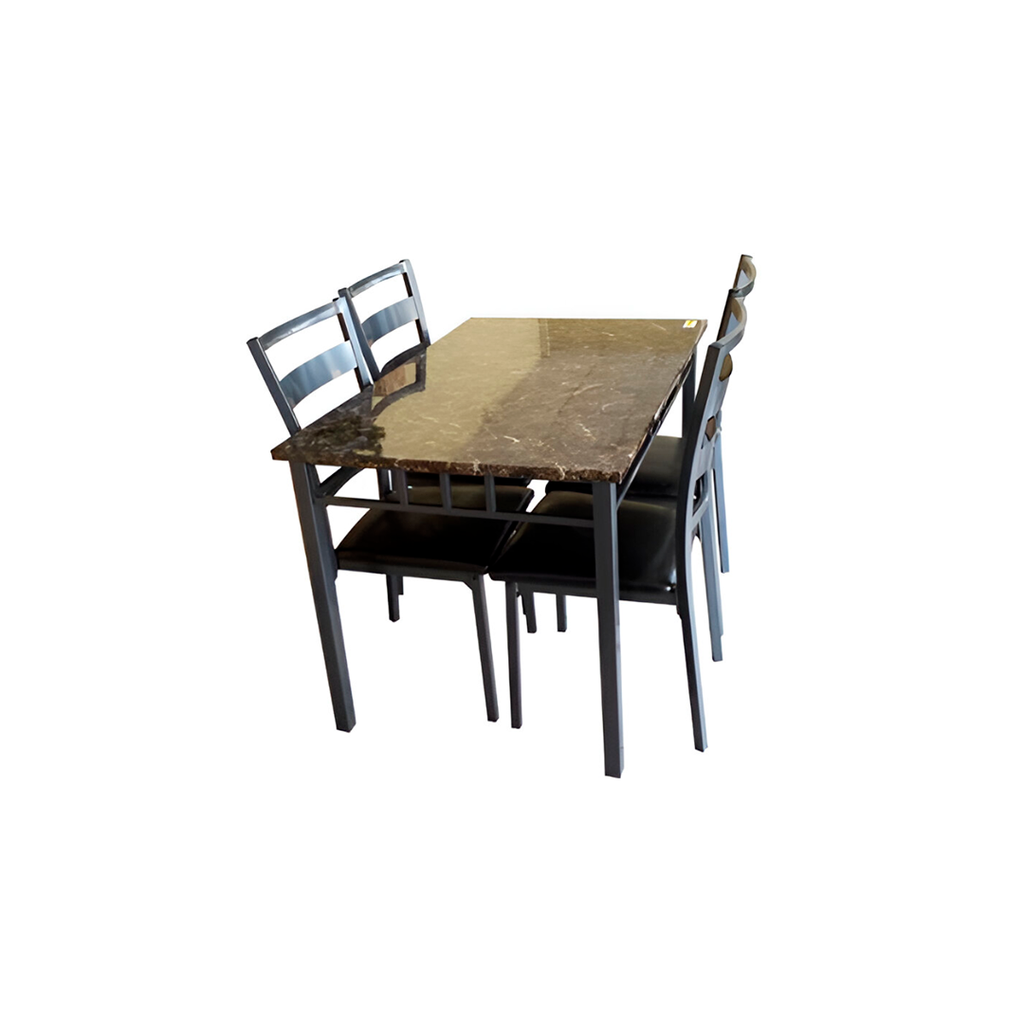 Juego de comedor 5pc 46x30x30" hs-276 negro