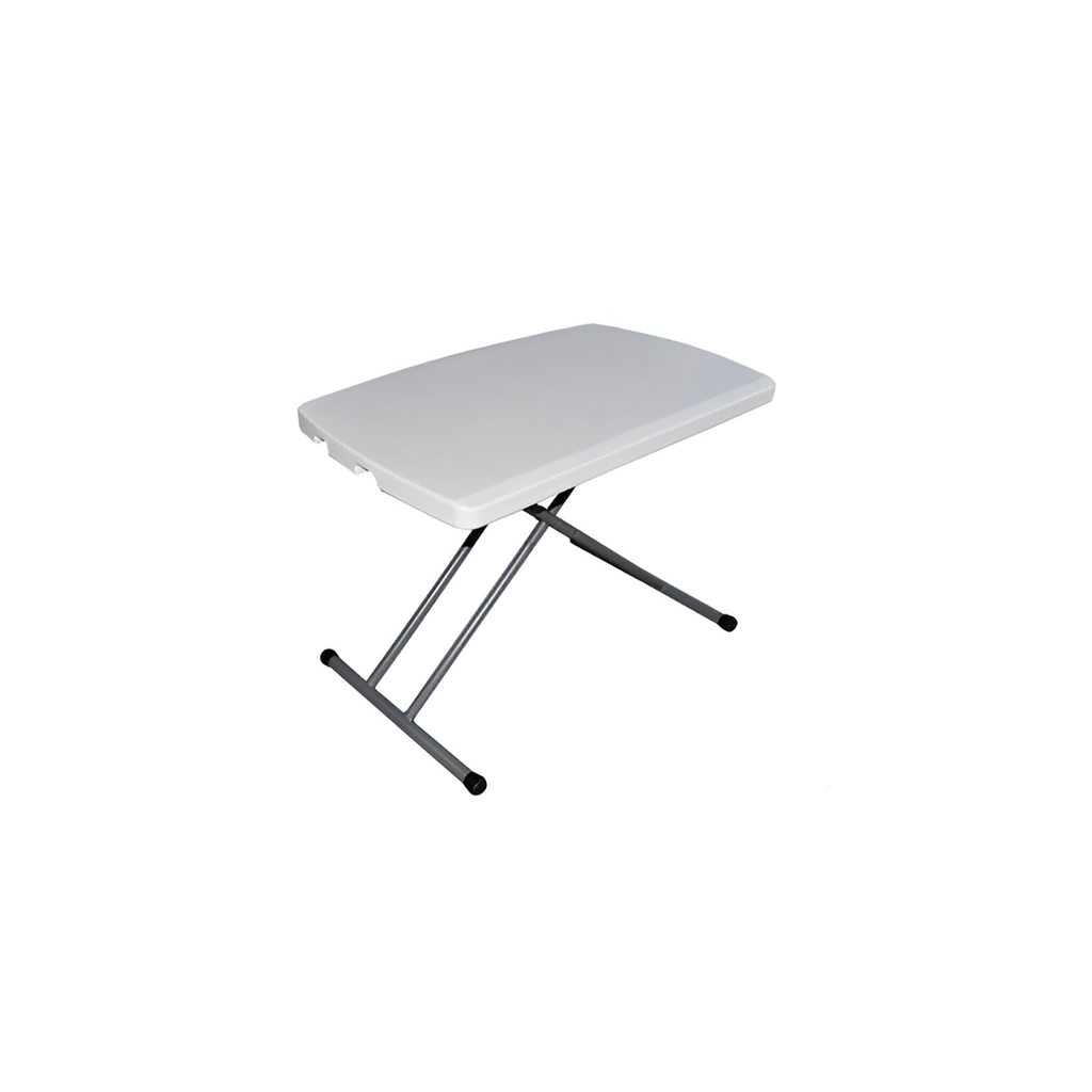 Mesa plastica plegable 30x19.5" hy-s75c blanco