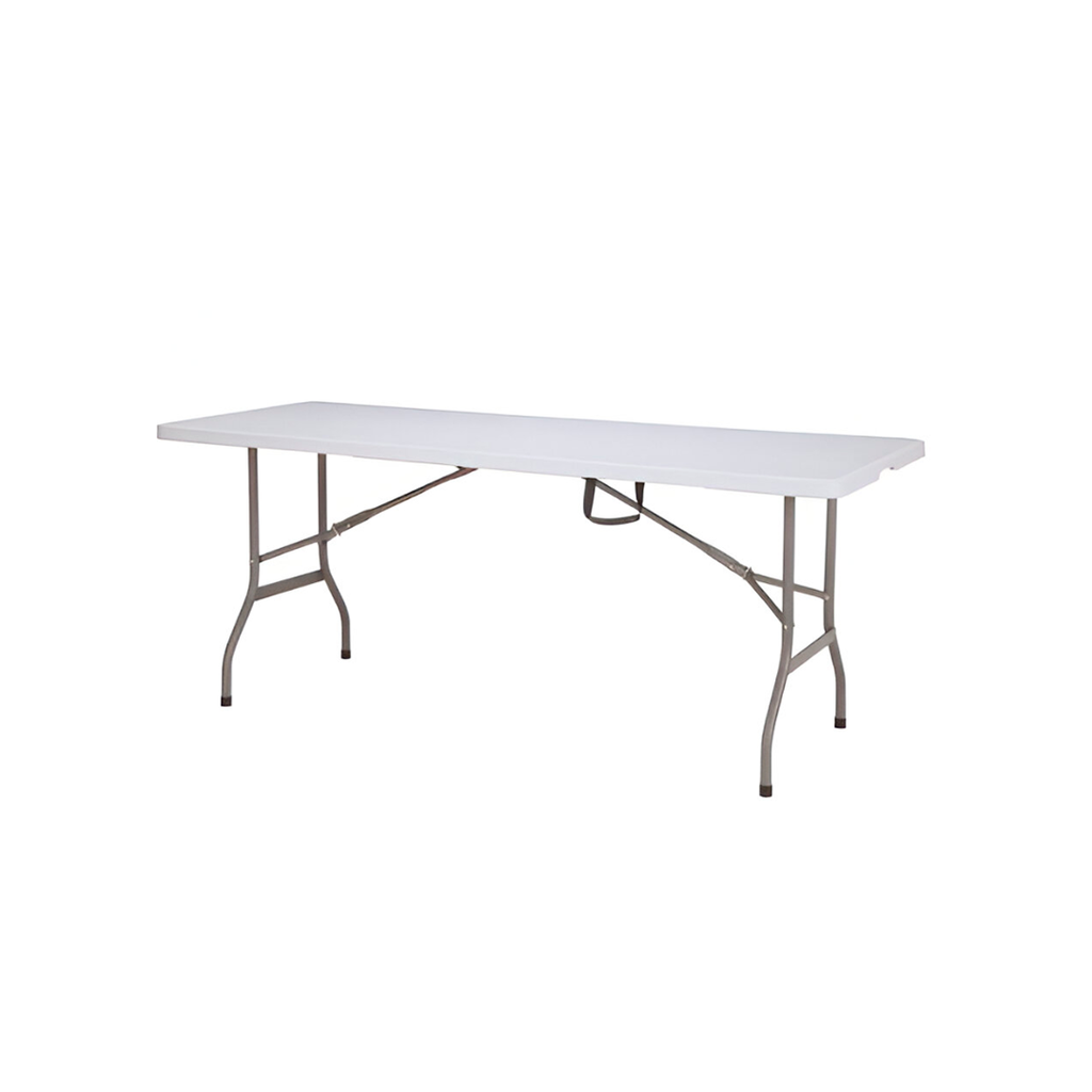 Mesa plastica plegable 5' hy-z152c blanco