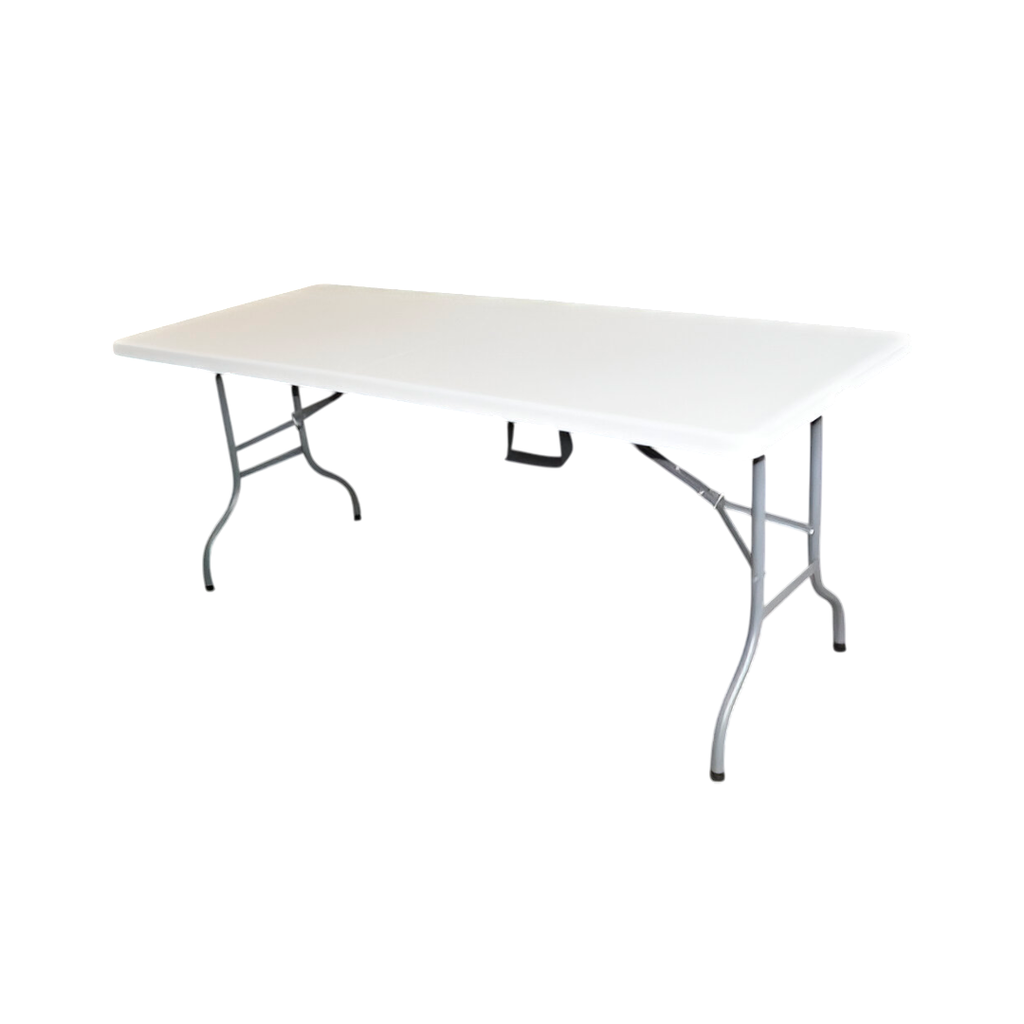 Mesa plastica plegable 6' hy-z180a blanco