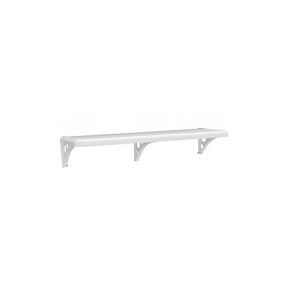 Repisa plastico con soporte 100x20x2.5cm 100*br