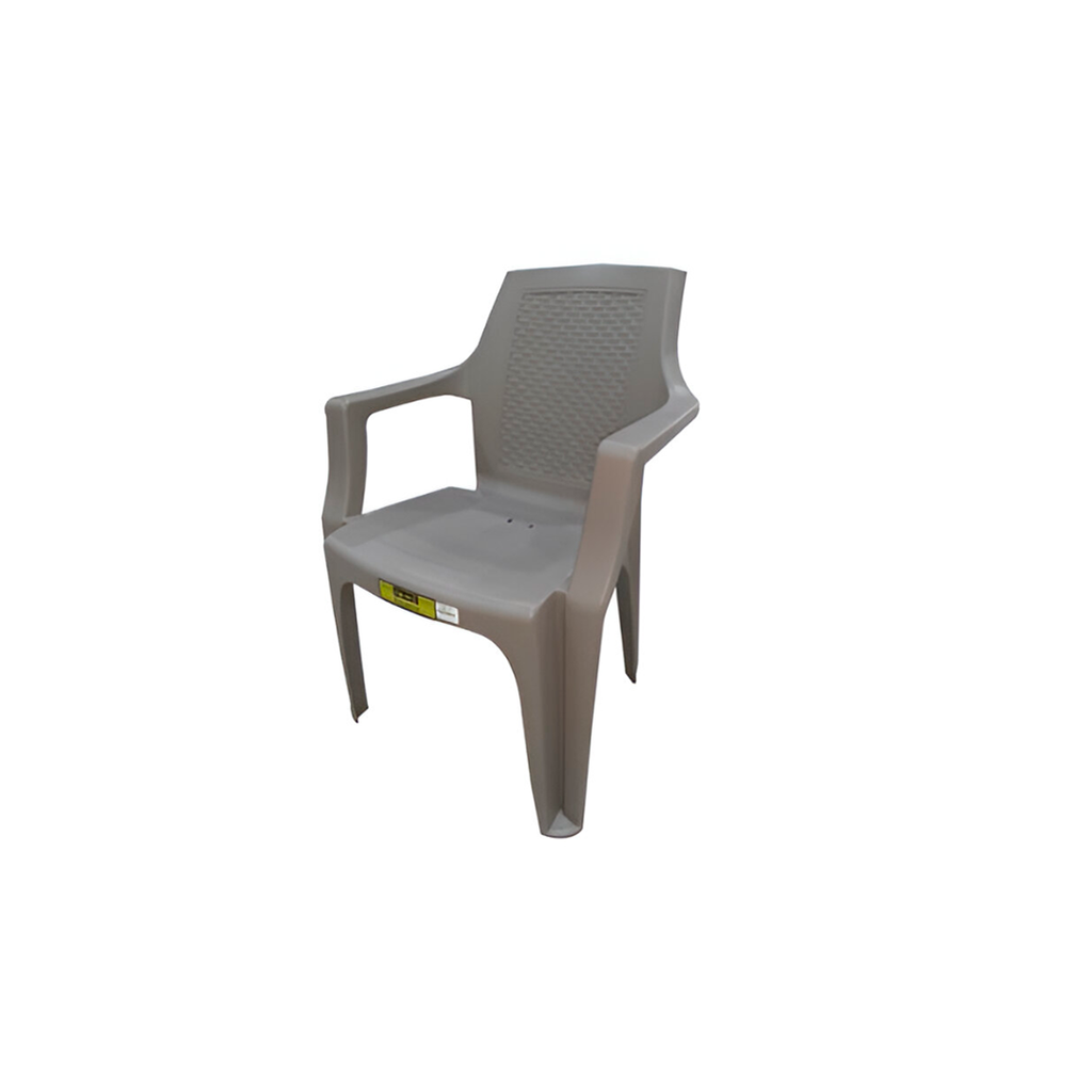 Silla plastica con brazo plastimas 50201 cocoa