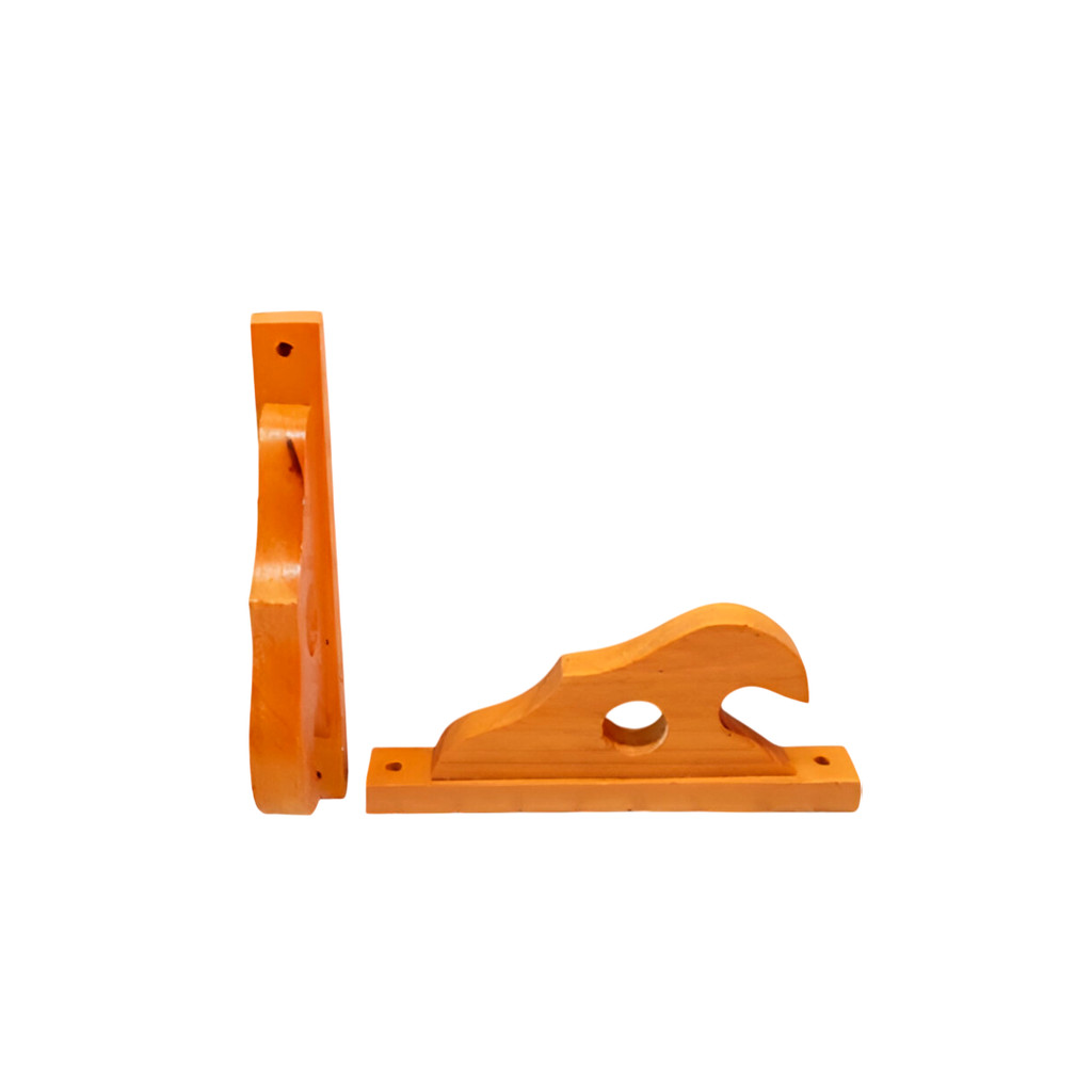 Soporte de madera para cortinero 2.5x20cm caoba claro