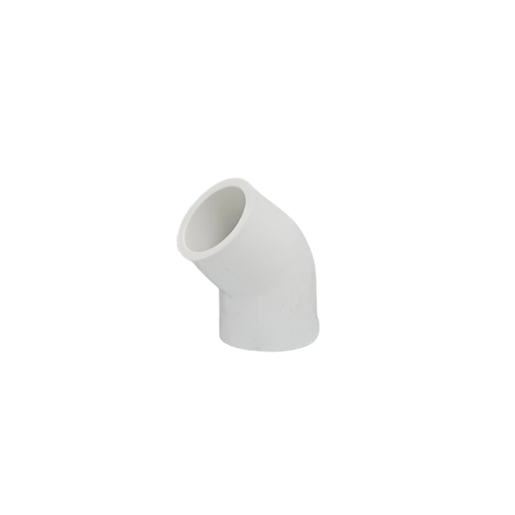 Codo pvc 1/2"x45 sin rosca china