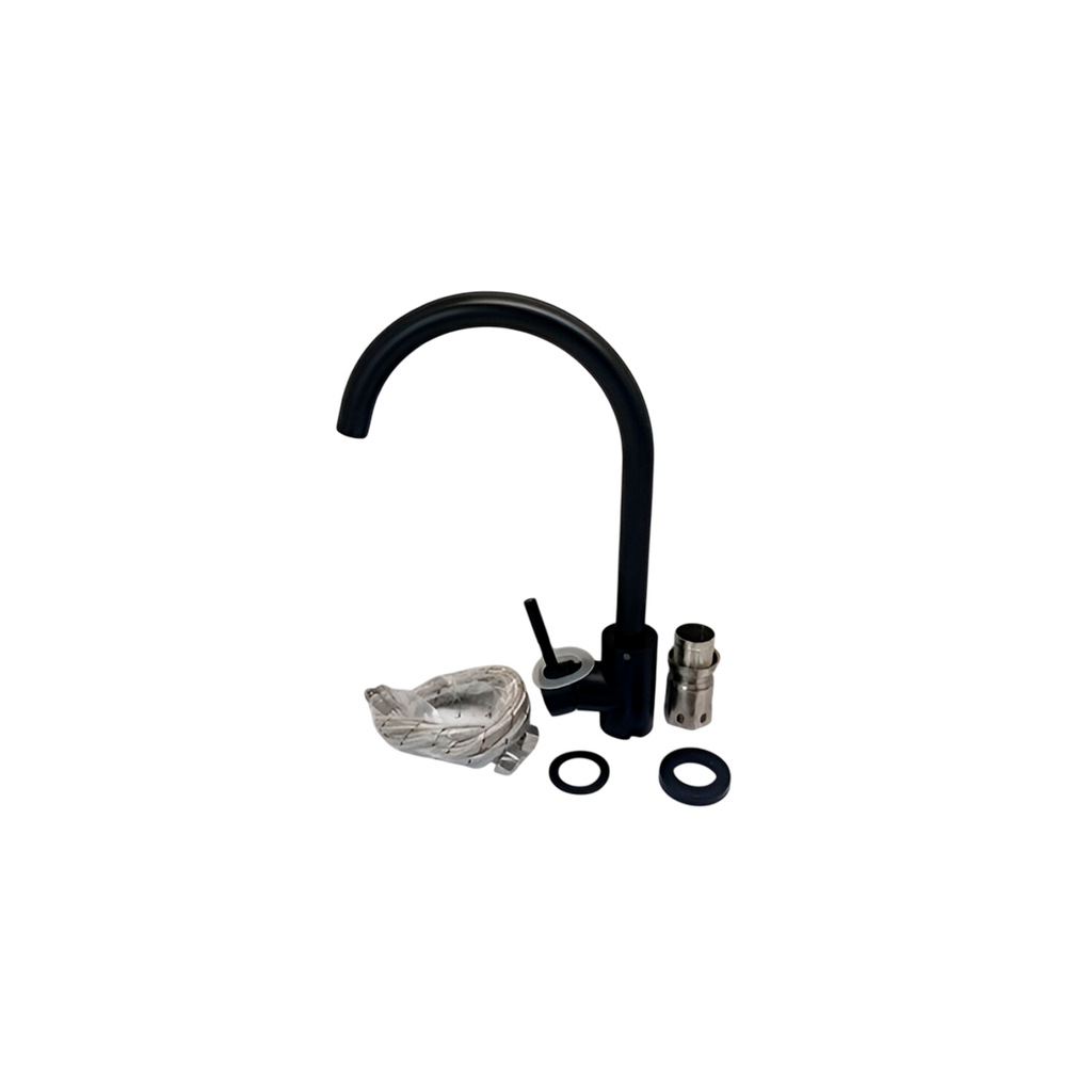 Llave lavatrasto 13" boxer con accesorios nt16304bk n