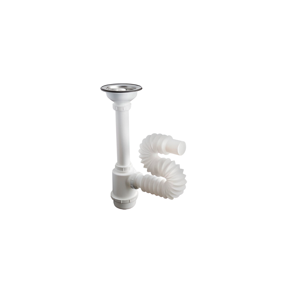 Sifon plastico 1.1/2" sencillo con desague flex 3500c